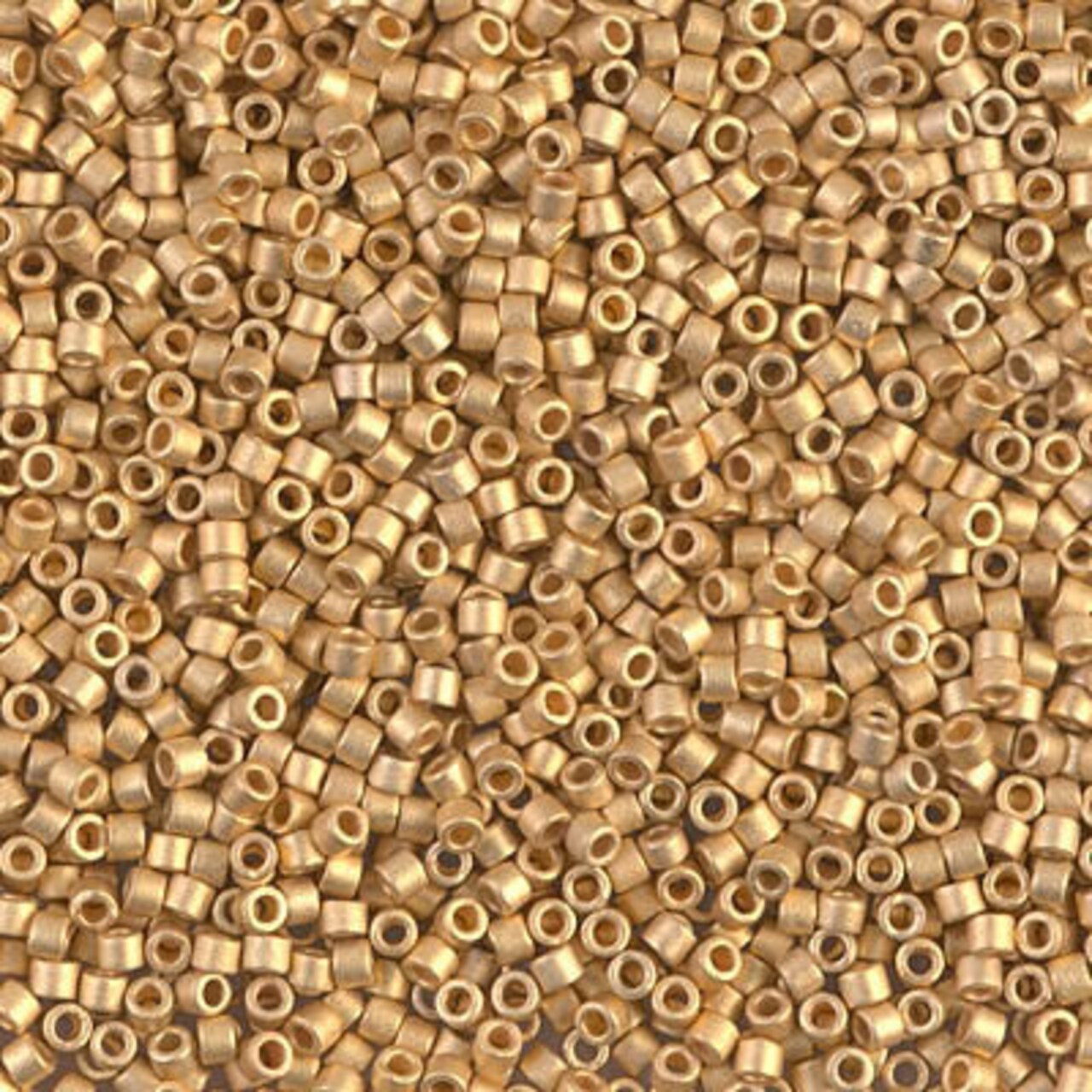 Miyuki Delica Bead 11/0, DB0331, Matte 24kt Gold Plated, 5 grams